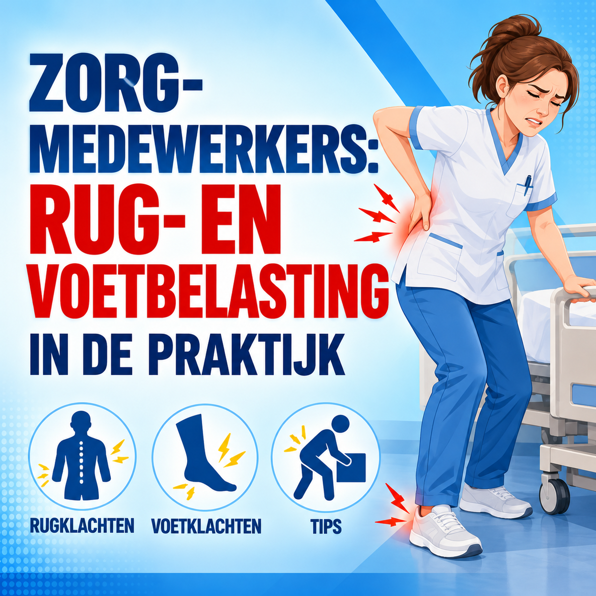 Zorgmedewerkers: rug- en voetbelasting in de praktijk