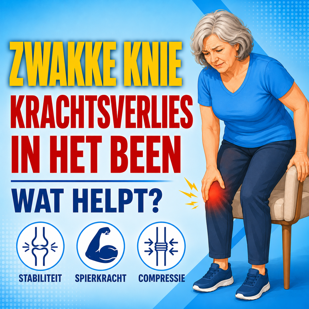 Zwakke knie: krachtsverlies in het been en wat helpt