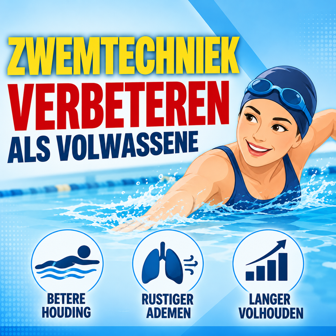 Zwemtechniek verbeteren als volwassene